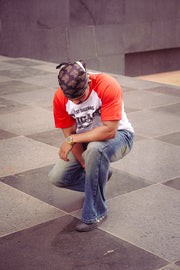 ORIYA- "Chicago Retro Red" Two-Tone Raglan