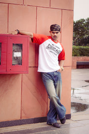 ORIYA- "Chicago Retro Red" Two-Tone Raglan