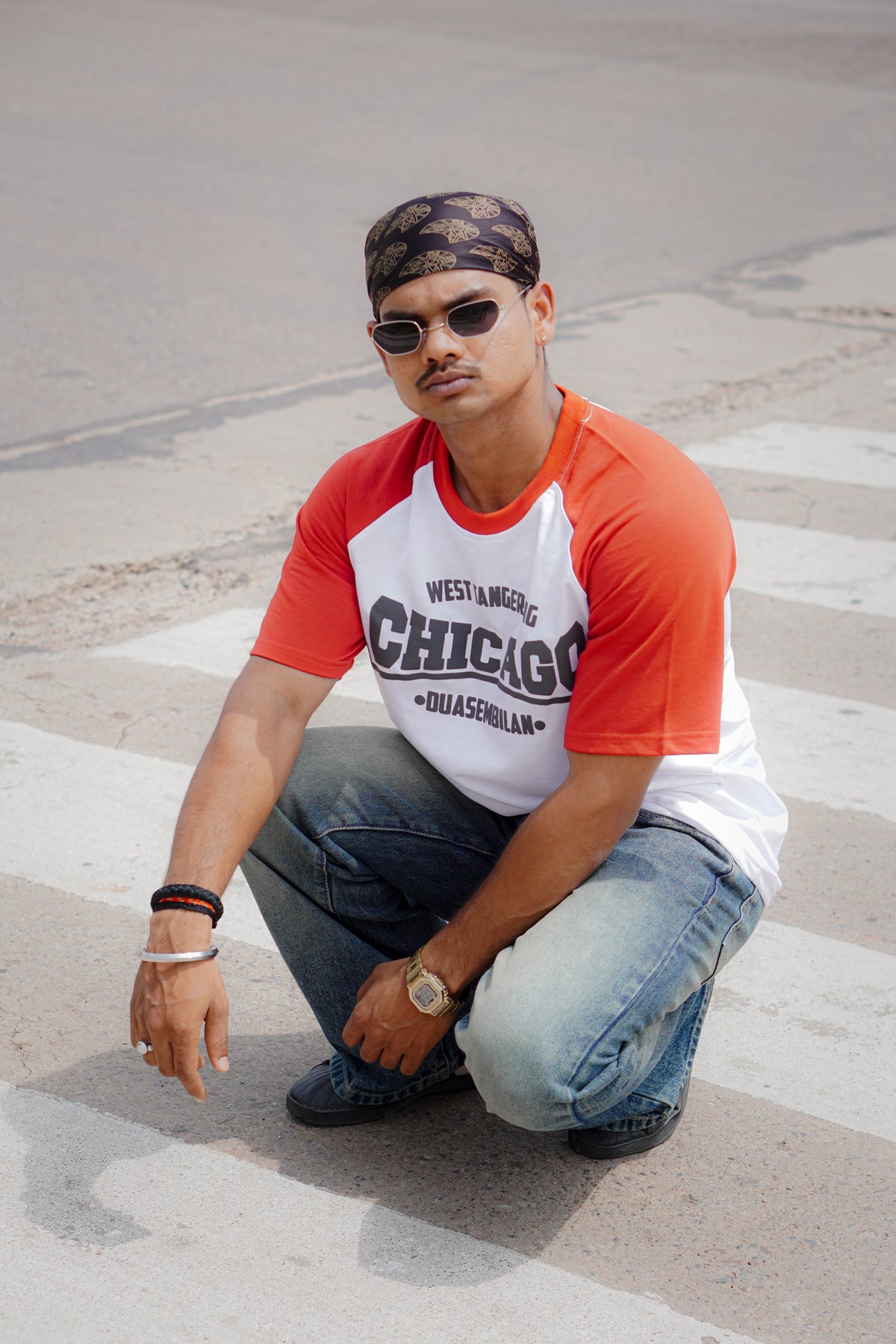 ORIYA- "Chicago Retro Red" Two-Tone Raglan