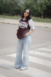 ORIYA- "Chicago Varsity" Two-Tone Raglan