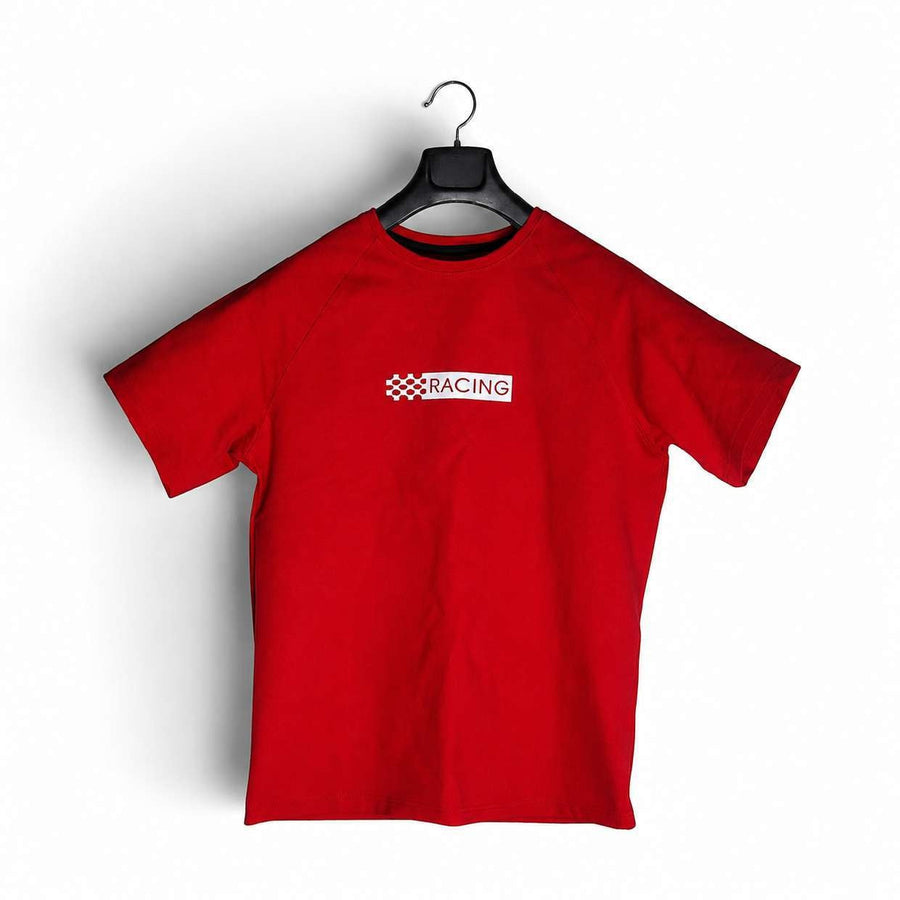 Racing Graphic Oversized T-Shirt - front angle